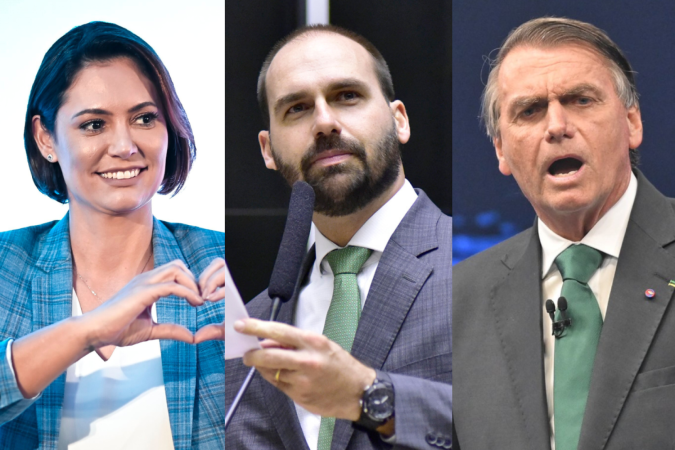 Michelle e Eduardo incentivaram Bolsonaro a dar golpe, diz delação de Cid