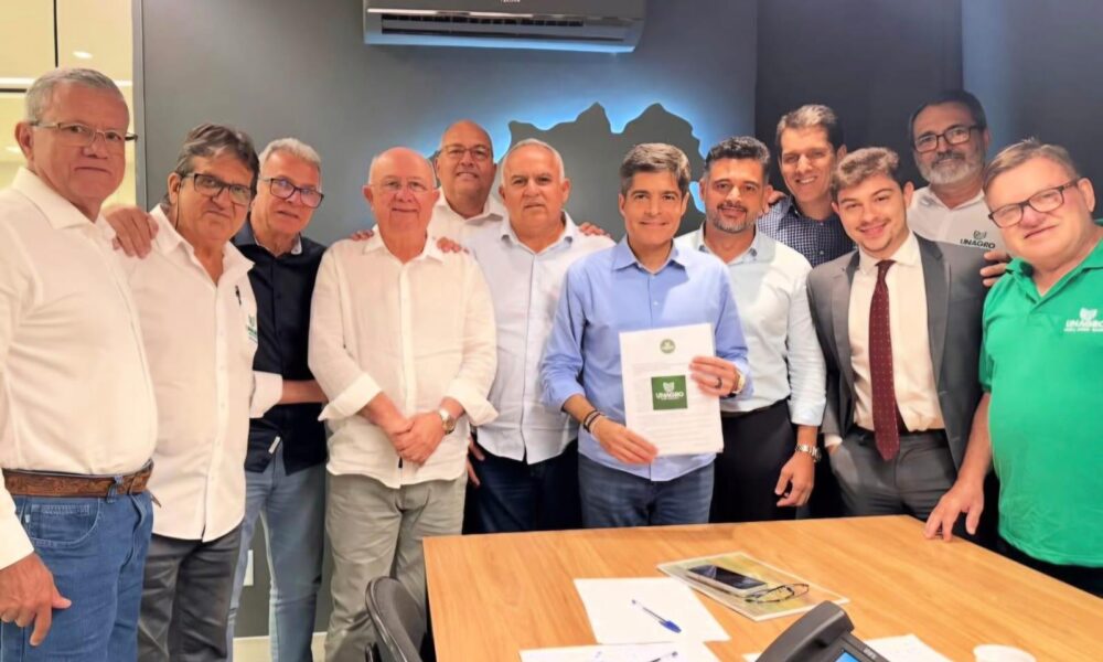 ACM Neto reúne José Ronaldo e Luiz Bahia em encontro com setor do agronegócio na sede do União Brasil