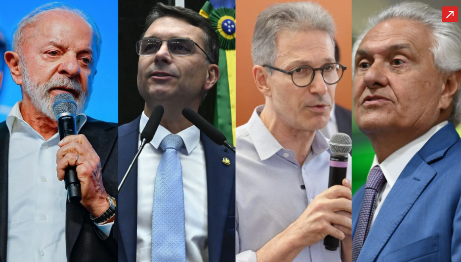 Atlas Bloomberg: Lula empata com Flávio, Jair e Zema em eventual 2º turno