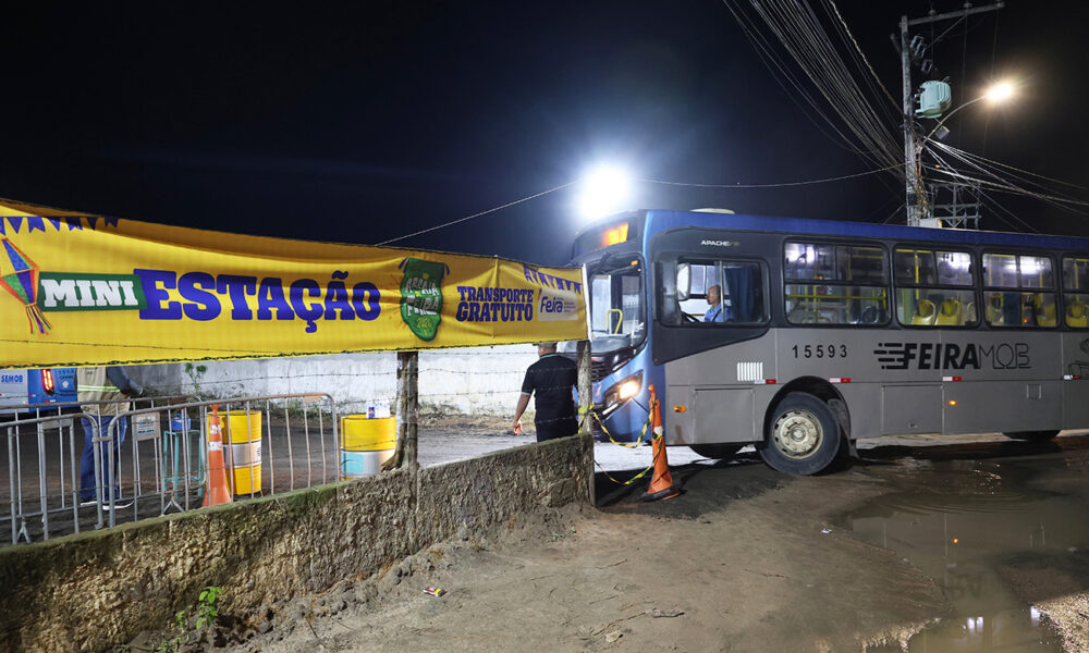 Transporte gratuito recebe aprovação do público no Arraiá de Feira