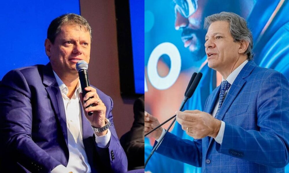 São Paulo: Tarcísio amplia vantagem sobre Haddad e chega a 50%