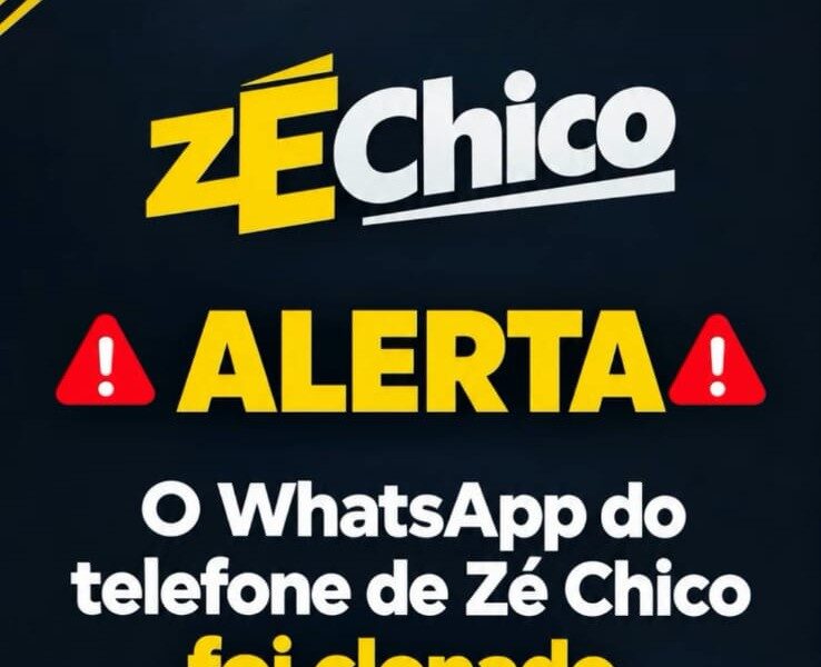 Zé Chico alerta sobre clonagem do WhatsApp e pede cuidado com golpes