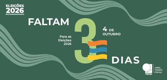 Faltam 3 dias: Saiba quantas candidaturas serão eleitas na Bahia nas Eleições 2026